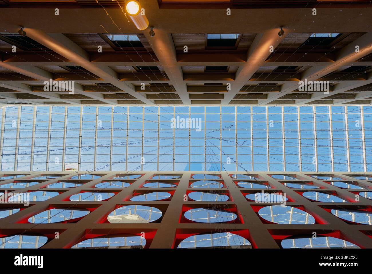 Plan d'angle d'un bâtiment abstrait comme arrière-plan Banque D'Images