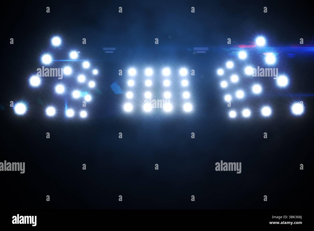 Vue à faible angle d'un projecteur lumineux Banque D'Images