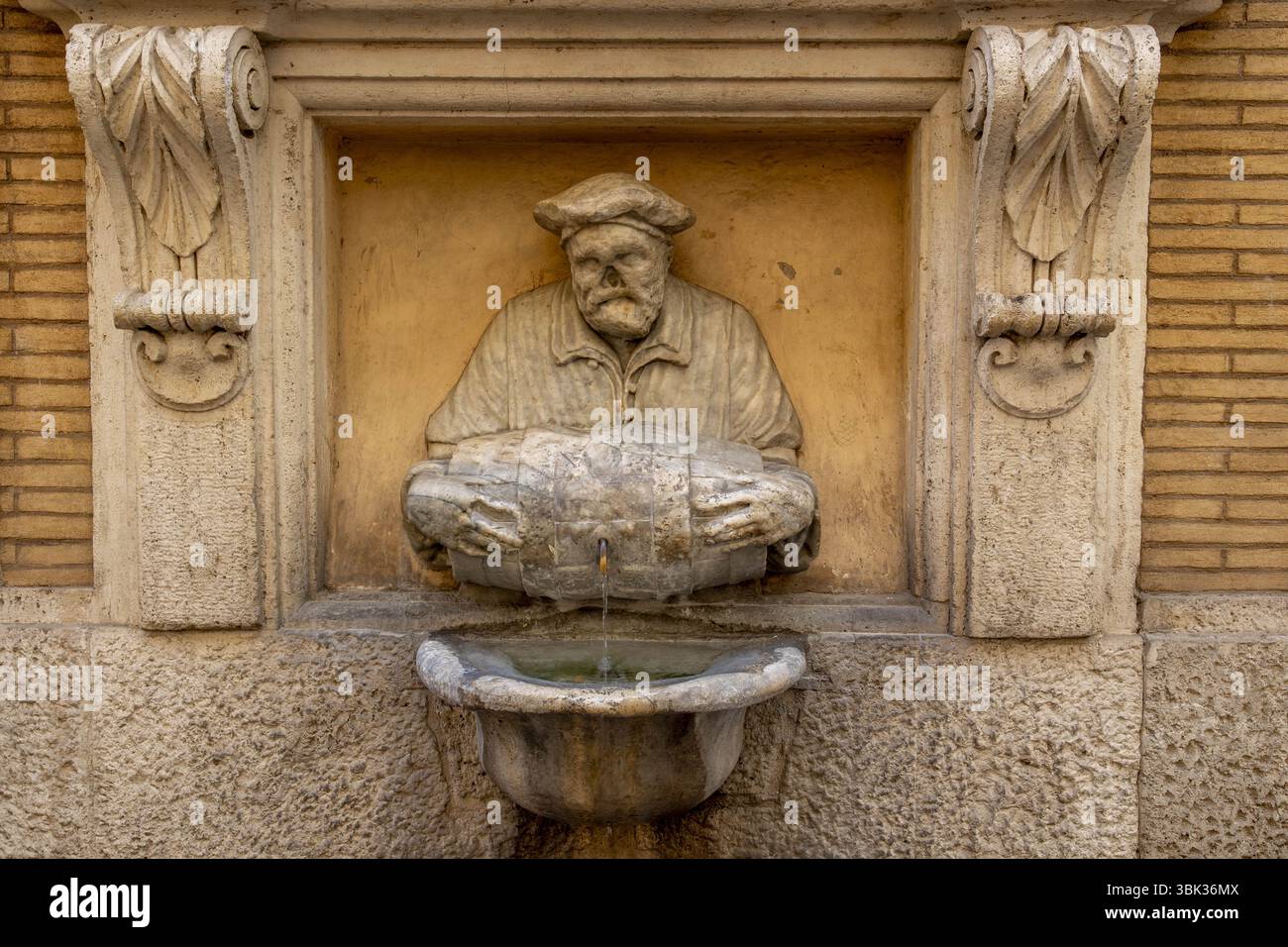 Fontana del Facchino (XVIe siècle), Rome, Italie Banque D'Images