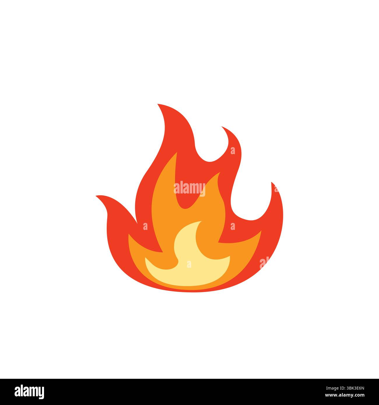 feu de flamme chaude bonfire allumé symbole emoji symbole signe illustration vectorielle Illustration de Vecteur