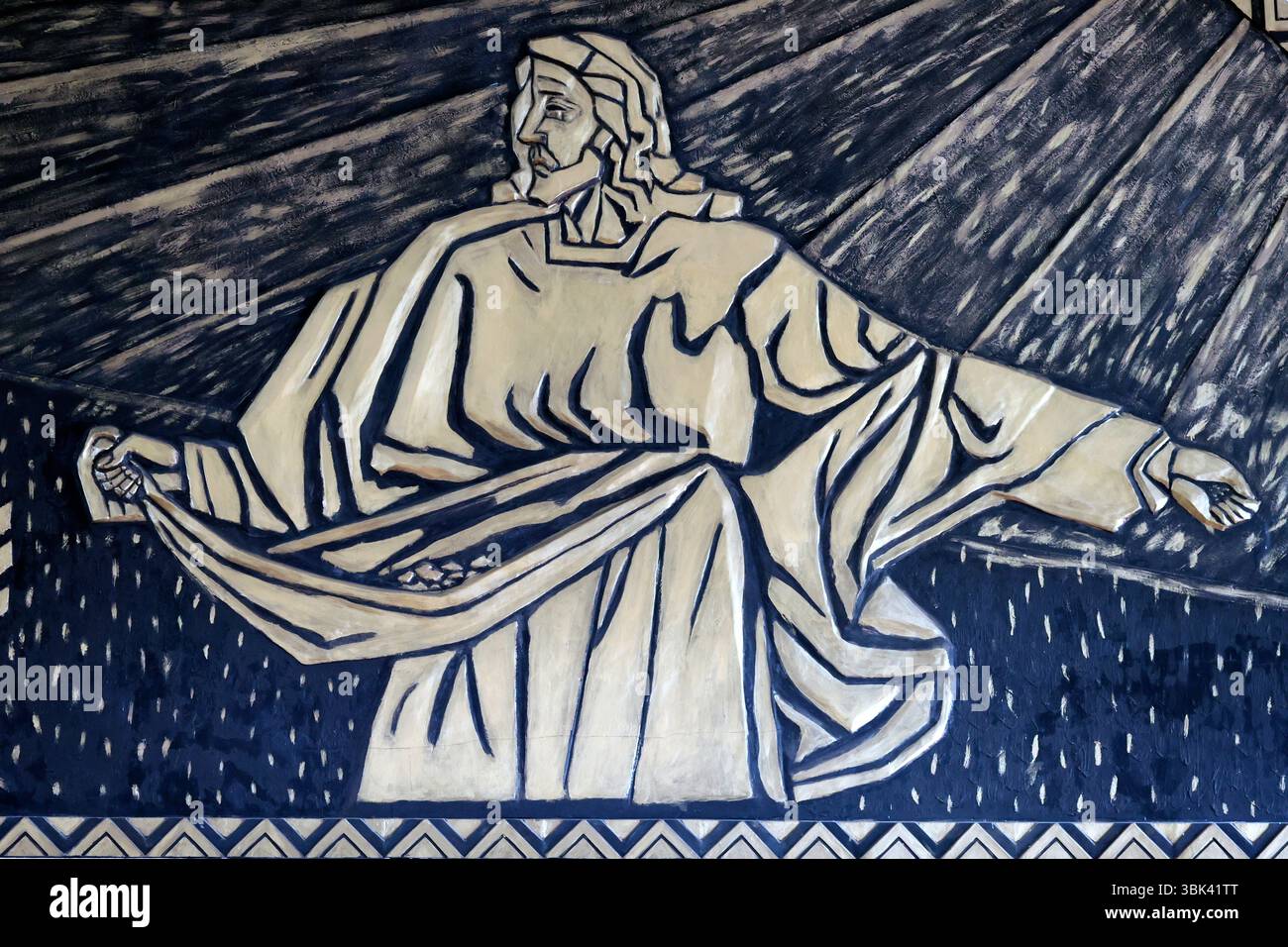 Église Thanh Tam. Jésus. La parabole du semeur. Pleiku. France. Banque D'Images