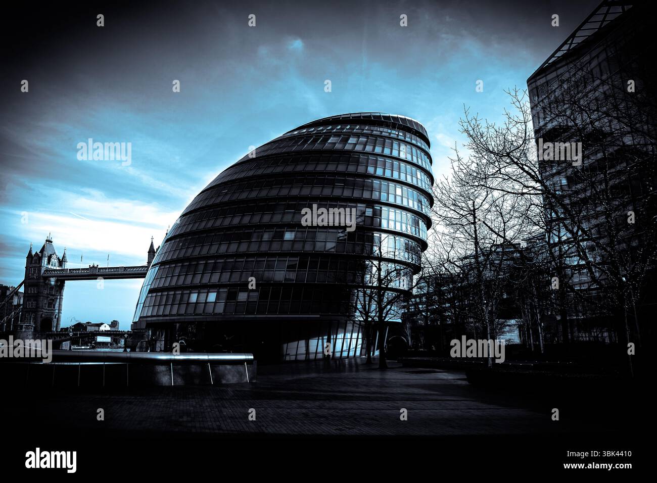 L'architecture du bâtiment de l'hôtel de ville de Londres Banque D'Images