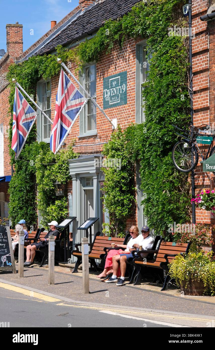 No. Twenty Nine Restaurant extérieur, burnham Market, North norfolk, angleterre Banque D'Images