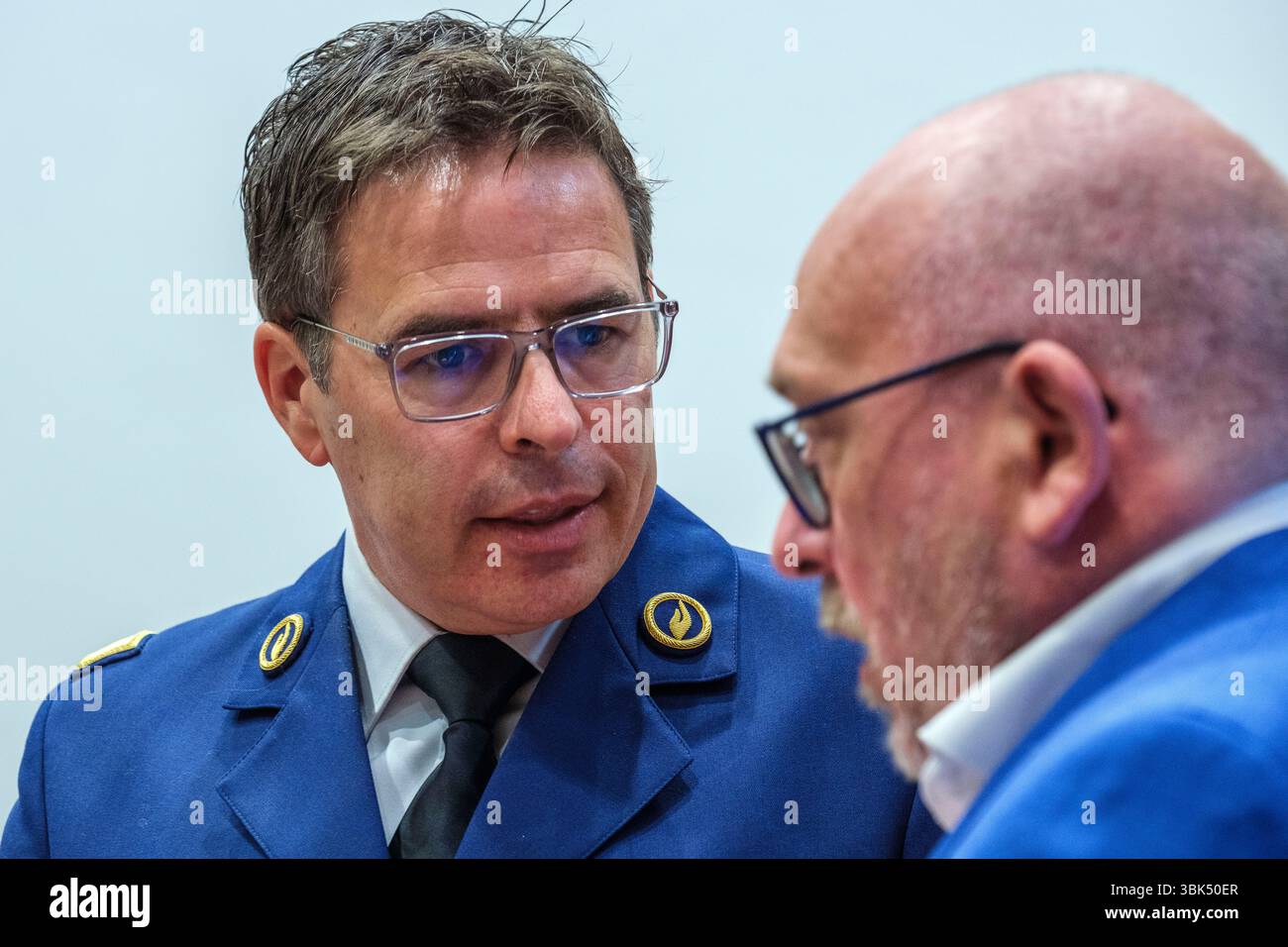 Audition de M. Éric Snoeck, commissaire général de la police fédérale à la Commission de l'intérieur, de la sécurité, de la migration et des matières Banque D'Images