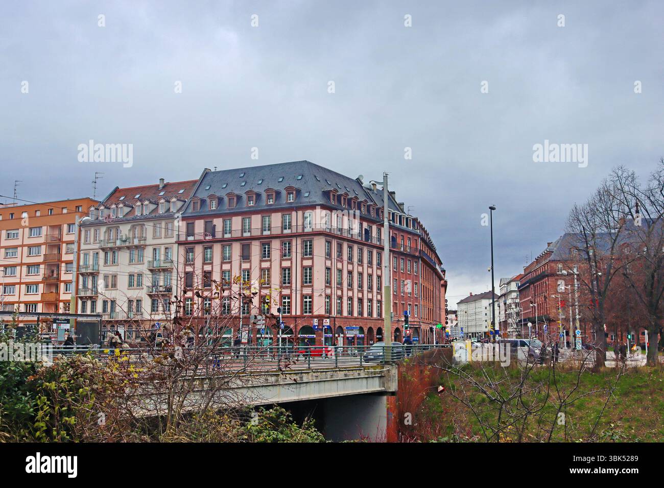 Strasbourg, France - 21 décembre 2023 : vue de la ville Banque D'Images Strasbourg, France - 21 décembre 2023 : vue de la ville Banque D'Images