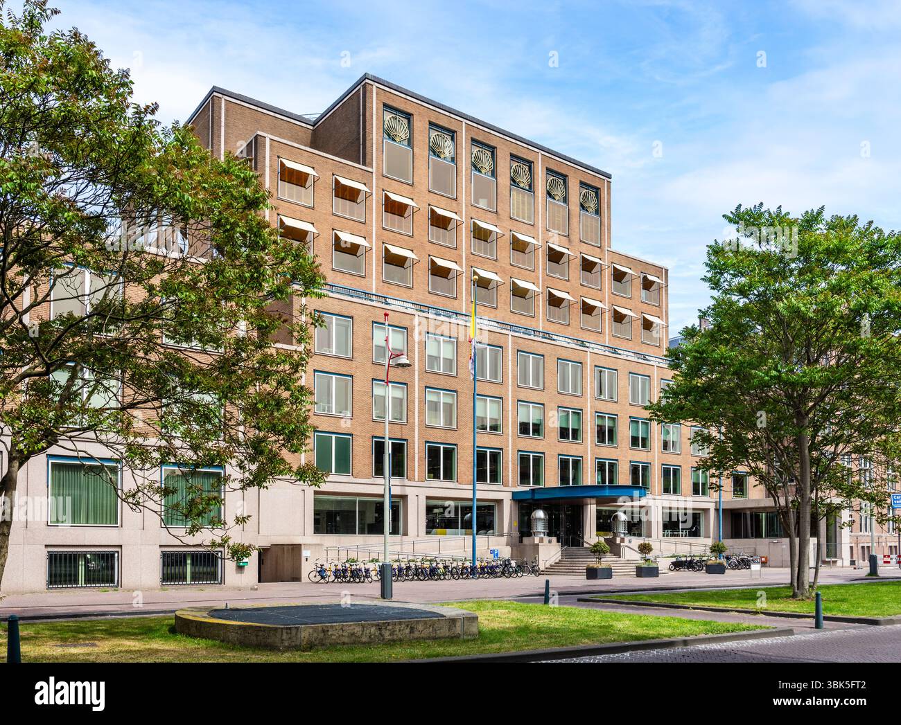 Entrée du Shell Campus, siège social de Shell Nederland à la Haye, pays-Bas, connu sous le nom de bâtiment C16. Banque D'Images