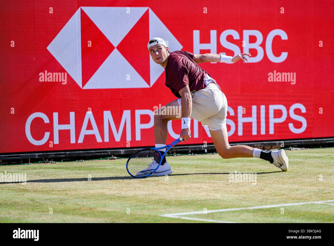 LONDRES, ROYAUME-UNI 18 juin : lors de l'ATP 500, le jour 8 des Championnats HSBC 2025 au Queen's Club, le mercredi 18 juin 2025 à LONDRES, ROYAUME-UNI. Crédit : Taka Wu/Alamy Live News Banque D'Images