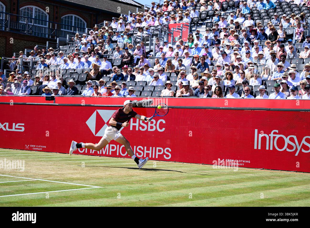 LONDRES, ROYAUME-UNI 18 juin : lors de l'ATP 500, le jour 8 des Championnats HSBC 2025 au Queen's Club, le mercredi 18 juin 2025 à LONDRES, ROYAUME-UNI. Crédit : Taka Wu/Alamy Live News Banque D'Images