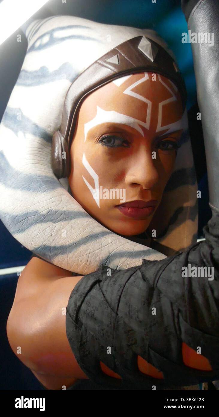 Londres, Angleterre 1er juin 2025 Rosario Dwson Ahsoka Tano Star Wars Wax Figurine au musée de cire Madame Tussauds Londres le 1er juin 2025 à Londres, Angleterre. Photo de Barry King/Alamy Stock photo Banque D'Images