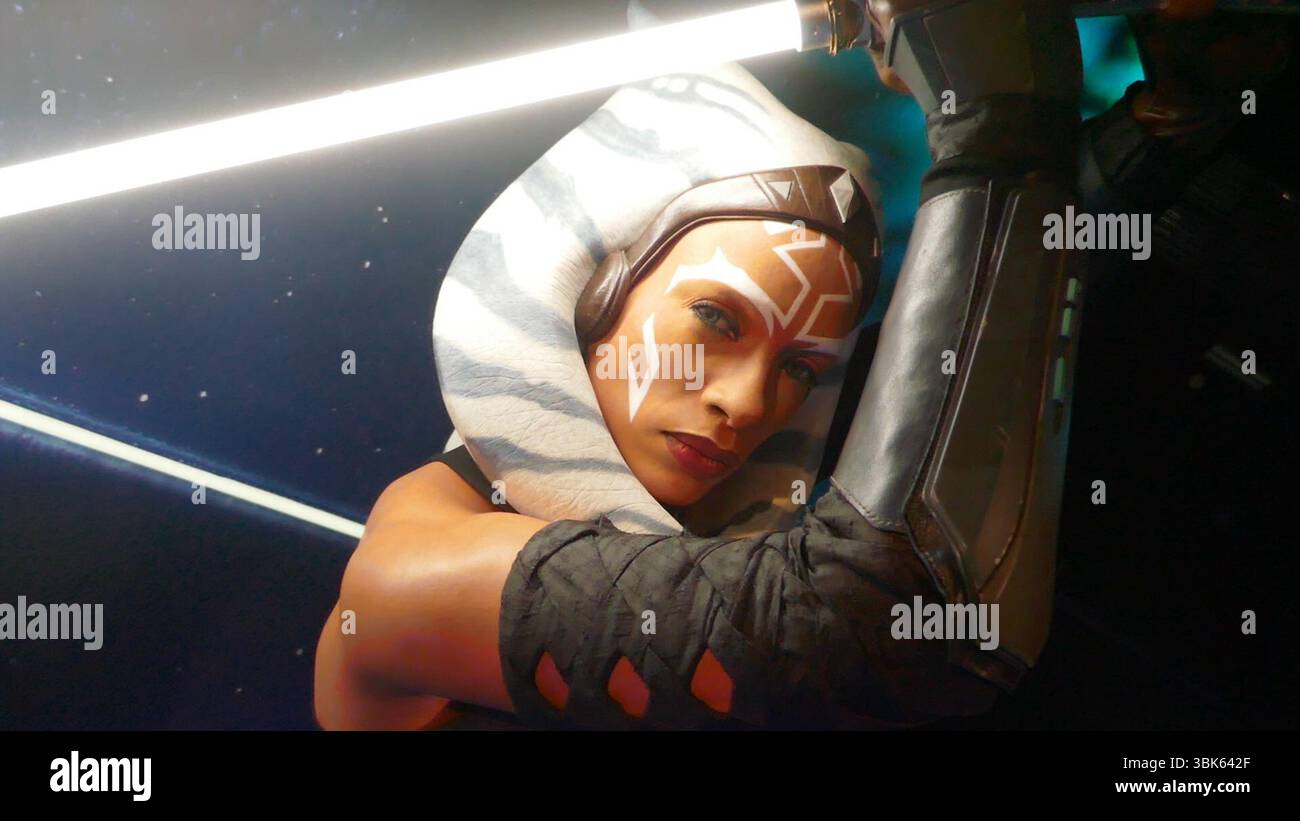 Londres, Angleterre 1er juin 2025 Rosario Dwson Ahsoka Tano Star Wars Wax Figurine au musée de cire Madame Tussauds Londres le 1er juin 2025 à Londres, Angleterre. Photo de Barry King/Alamy Stock photo Banque D'Images