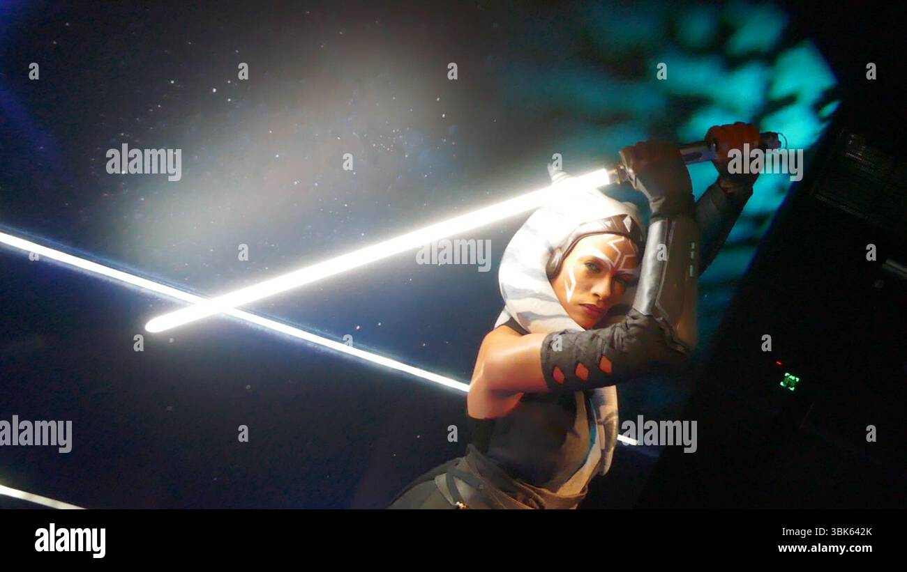 Londres, Angleterre 1er juin 2025 Rosario Dwson Ahsoka Tano Star Wars Wax Figurine au musée de cire Madame Tussauds Londres le 1er juin 2025 à Londres, Angleterre. Photo de Barry King/Alamy Stock photo Banque D'Images