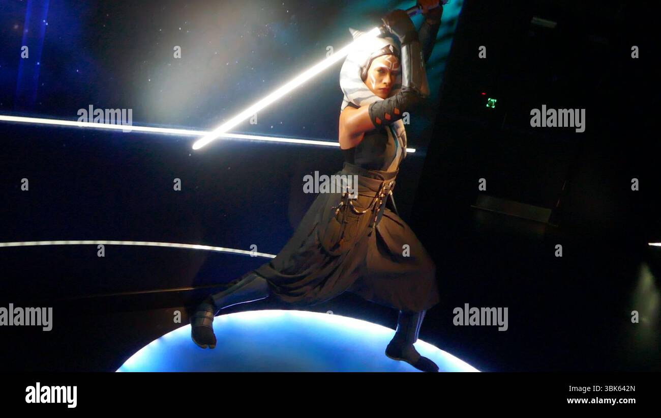 Londres, Angleterre 1er juin 2025 Rosario Dwson Ahsoka Tano Star Wars Wax Figurine au musée de cire Madame Tussauds Londres le 1er juin 2025 à Londres, Angleterre. Photo de Barry King/Alamy Stock photo Banque D'Images