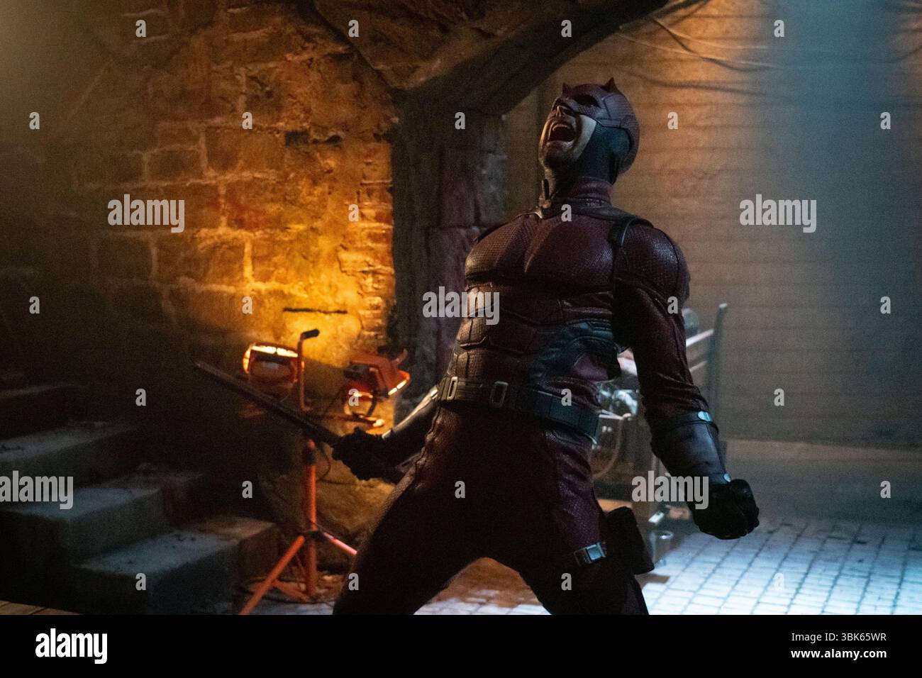 Daredevil : Born Again (2025-) Daredevil/Matt Murdock (Charlie Cox) *Filmstill - usage éditorial seulement* Voir instructions spéciales. Image CAP/UFS fournie b Banque D'Images