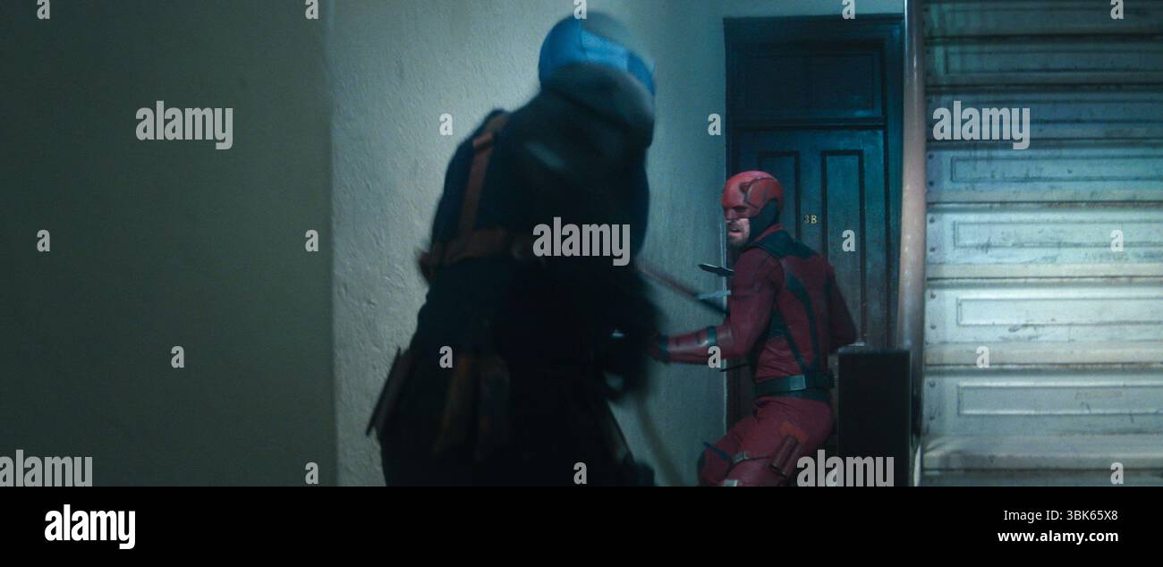 Daredevil : Born Again (2025-) Daredevil/Matt Murdock (Charlie Cox) *Filmstill - usage éditorial seulement* Voir instructions spéciales. Image CAP/UFS fournie Banque D'Images