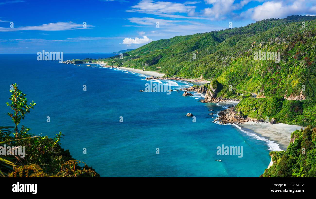 Réserve marine de Punakaiki, parc national de Paparoa, côte ouest, Nouvelle-Zélande Banque D'Images