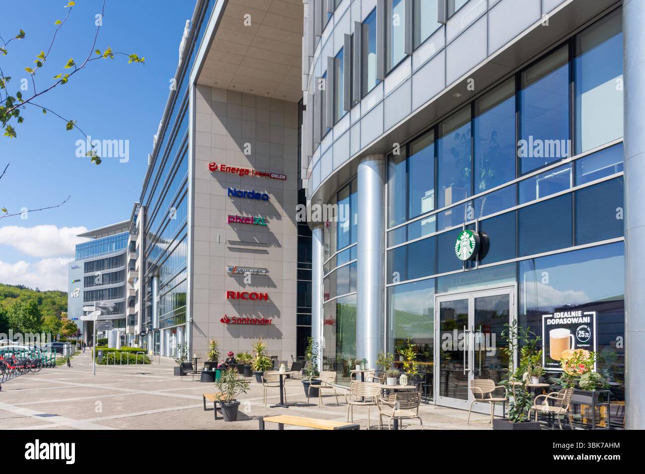 Starbucks Coffee Shop, Olivia Centre, Olivia Star, aleja Grunwaldzka, Oliwa, Gdańsk, Voïvodie de Poméranie, République de Pologne Banque D'Images