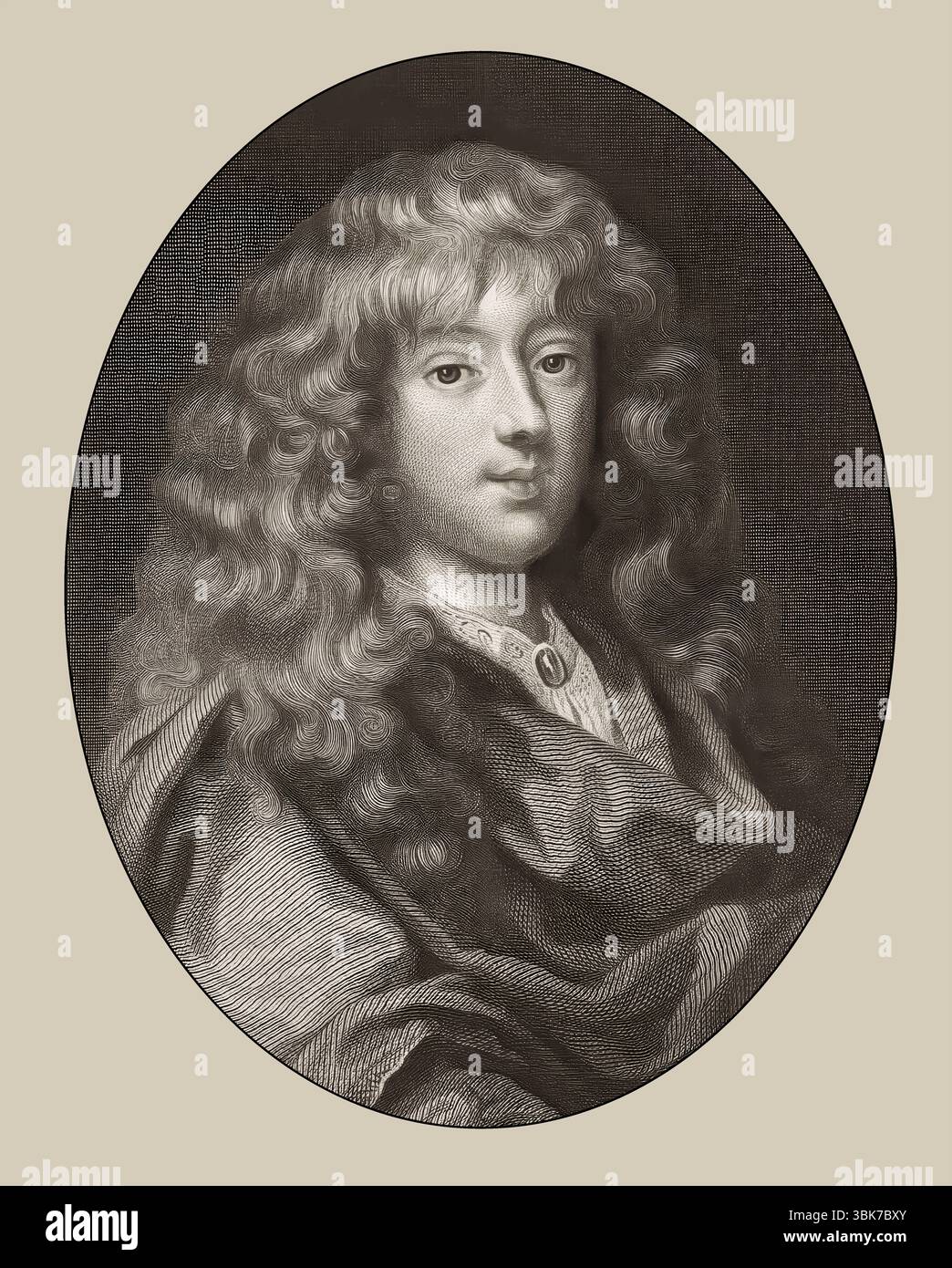 Charles de Sévigné, 1648 – 1713, aristocrate et soldat français, il est le fils de l'icône littéraire française Madame de Sévigné Banque D'Images