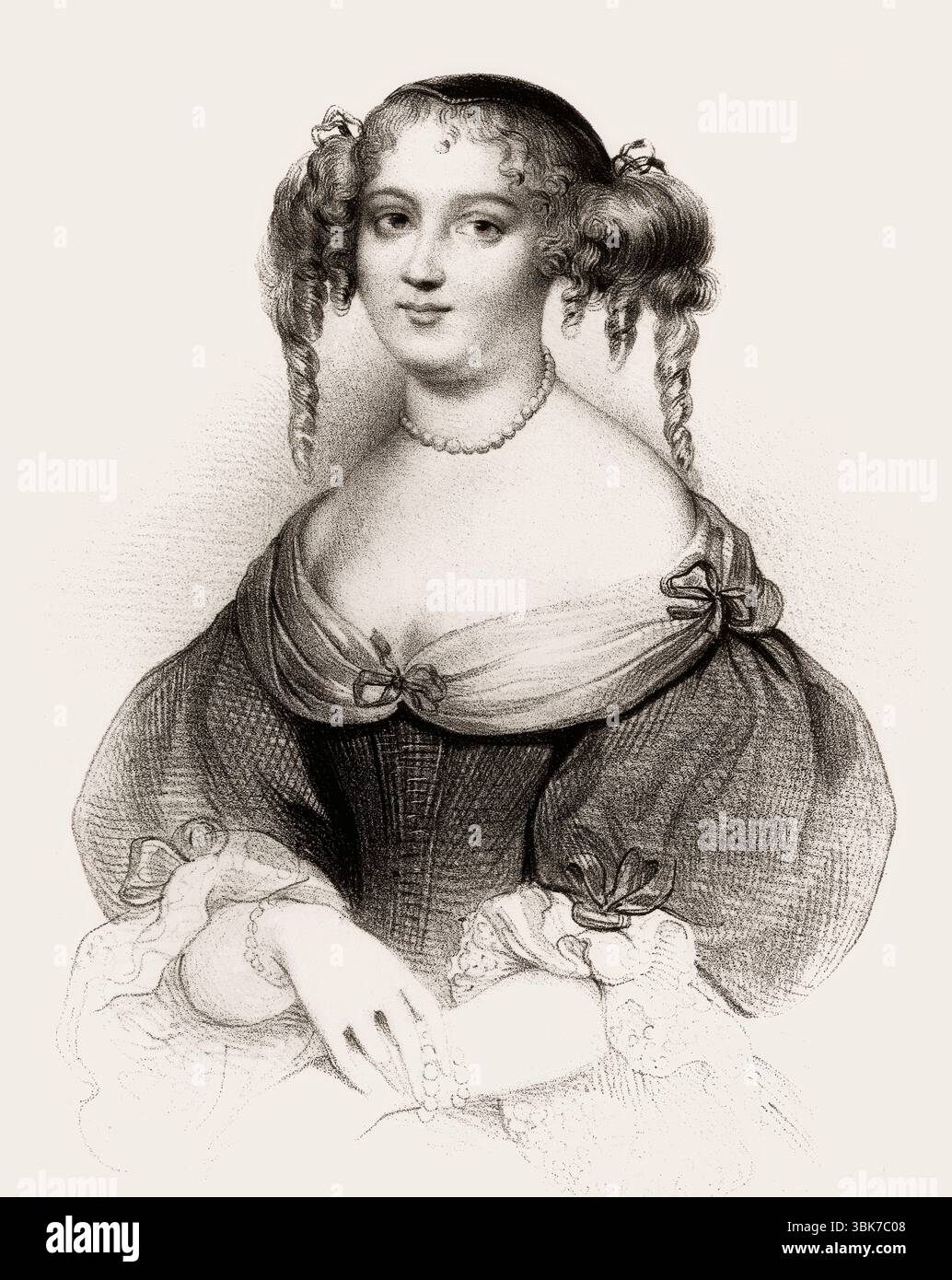 Marie de Rabutin-Chantal, marquise de Sévigné, également connue sous le nom de Madame de Sévigné ou Madame de Sévigné, aristocrate française, éditée numériquement Banque D'Images