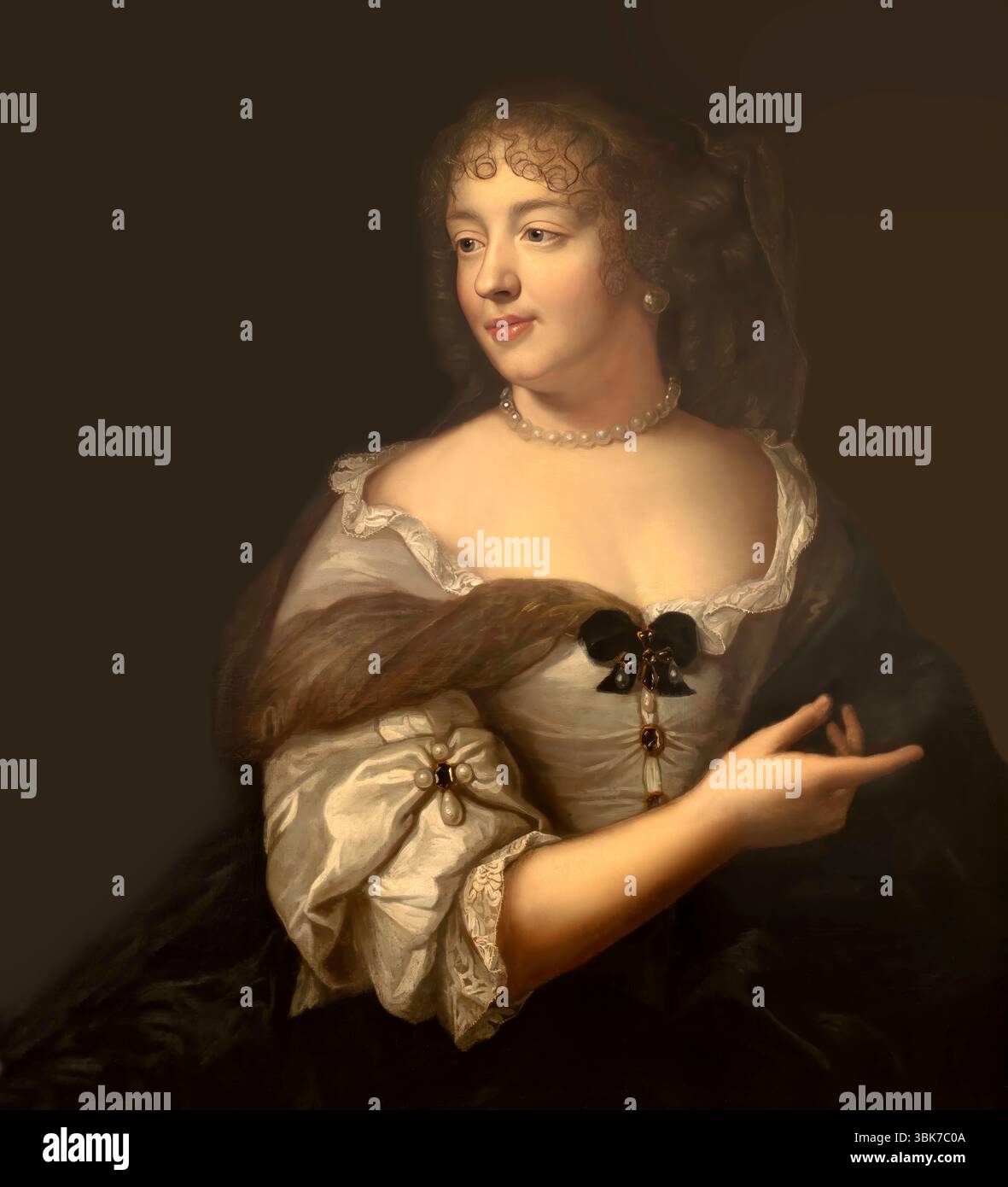 Marie de Rabutin-Chantal, marquise de Sévigné, également connue sous le nom de Madame de Sévigné ou Madame de Sévigné, aristocrate française, éditée numériquement d'après Claude Lefèbvre Banque D'Images