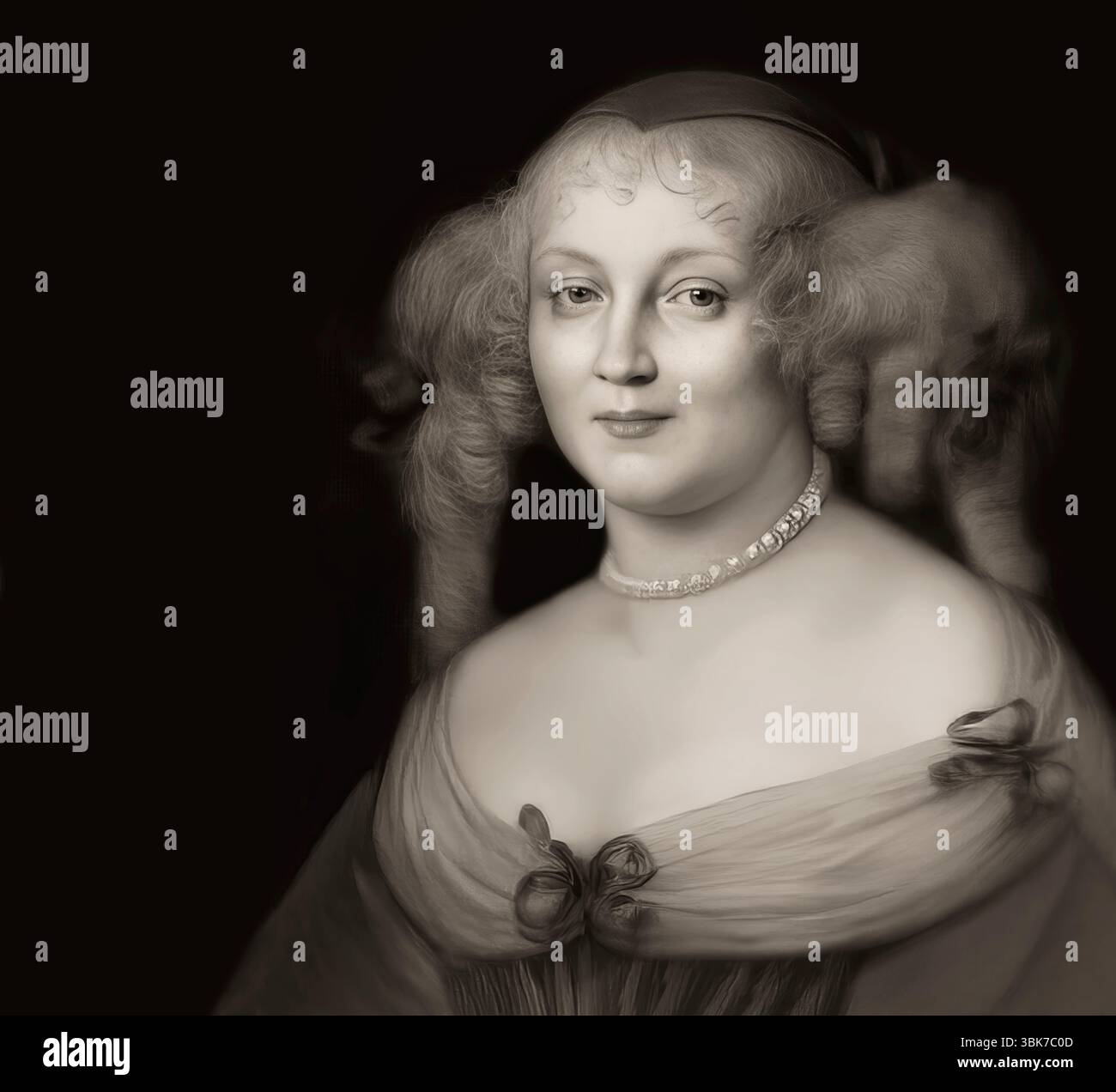 Marie de Rabutin-Chantal, marquise de Sévigné, également connue sous le nom de Madame de Sévigné ou Madame de Sévigné, aristocrate française, éditée numériquement Banque D'Images