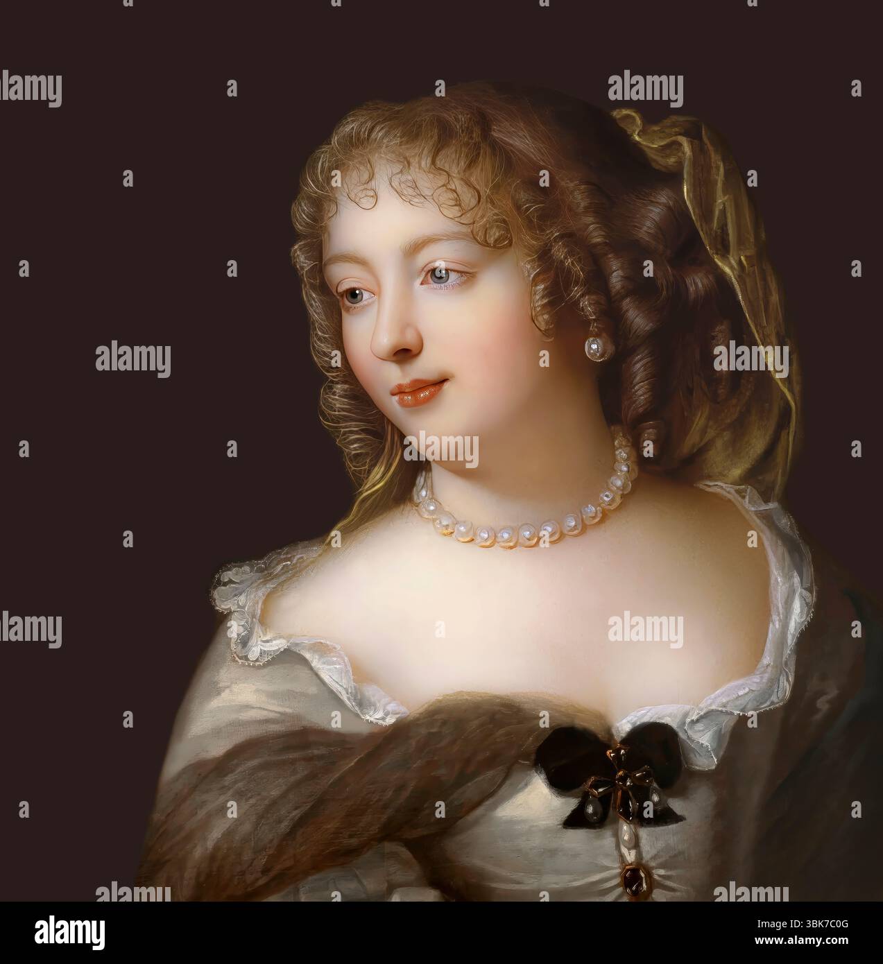 Marie de Rabutin-Chantal, marquise de Sévigné, également connue sous le nom de Madame de Sévigné ou Madame de Sévigné, aristocrate française, éditée numériquement d'après Marie victoire Jaquotot Banque D'Images
