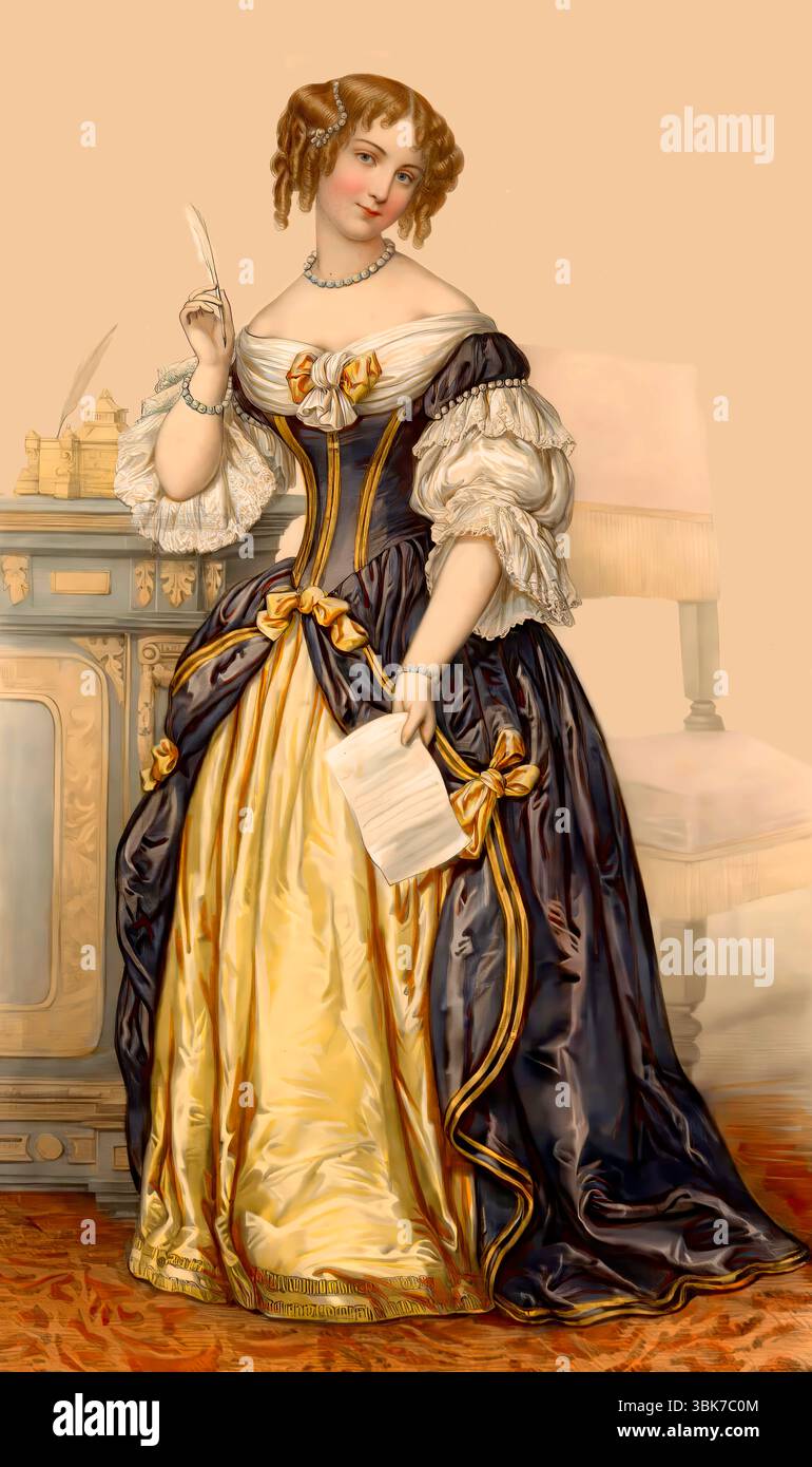 Marie de Rabutin-Chantal, marquise de Sévigné, également connue sous le nom de Madame de Sévigné ou Madame de Sévigné, aristocrate française, éditée numériquement Banque D'Images