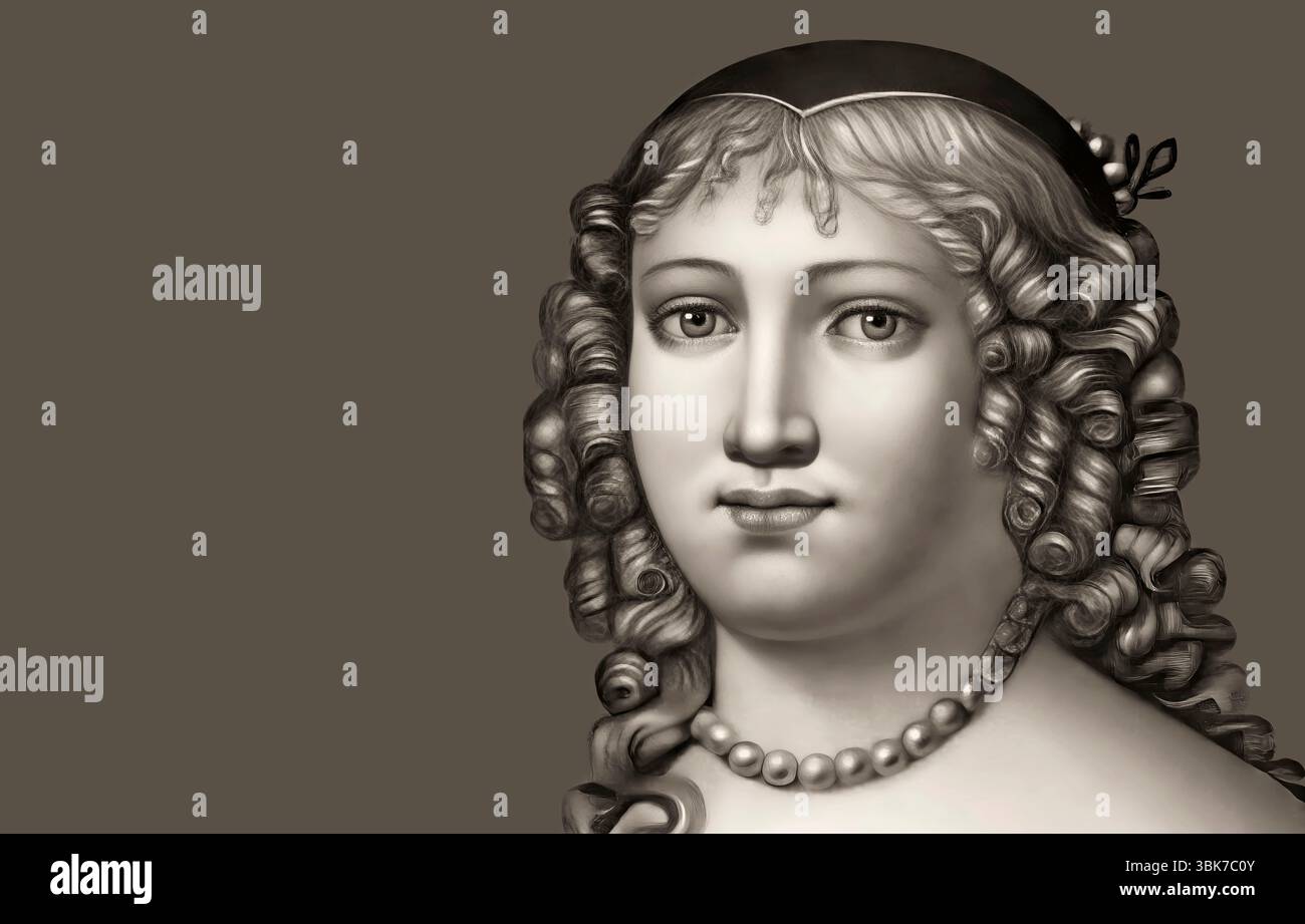 Marie de Rabutin-Chantal, marquise de Sévigné, également connue sous le nom de Madame de Sévigné ou Madame de Sévigné, aristocrate française, éditée numériquement Banque D'Images