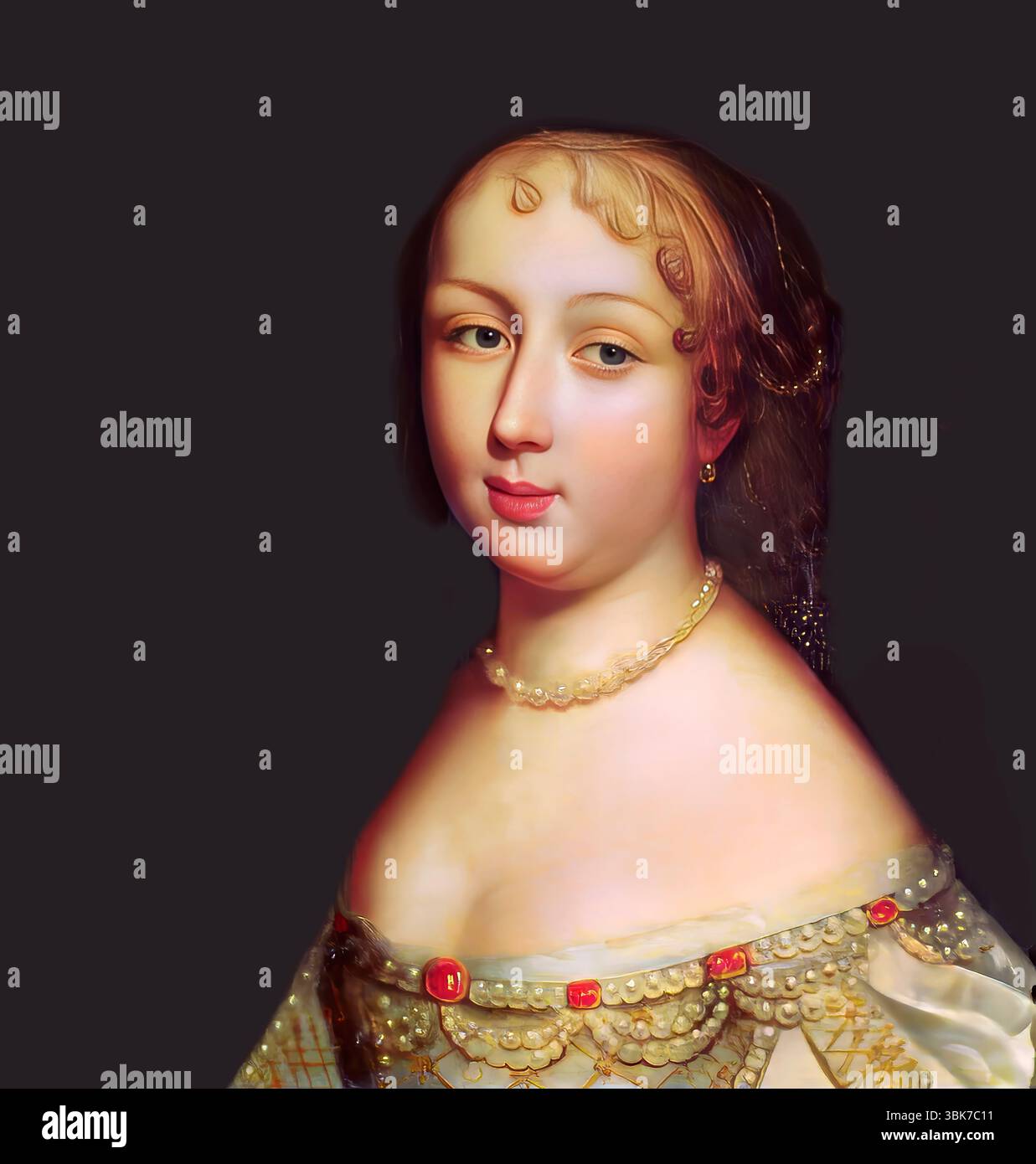 Marie de Rabutin-Chantal, marquise de Sévigné, également connue sous le nom de Madame de Sévigné ou Madame de Sévigné, aristocrate française, éditée numériquement Banque D'Images