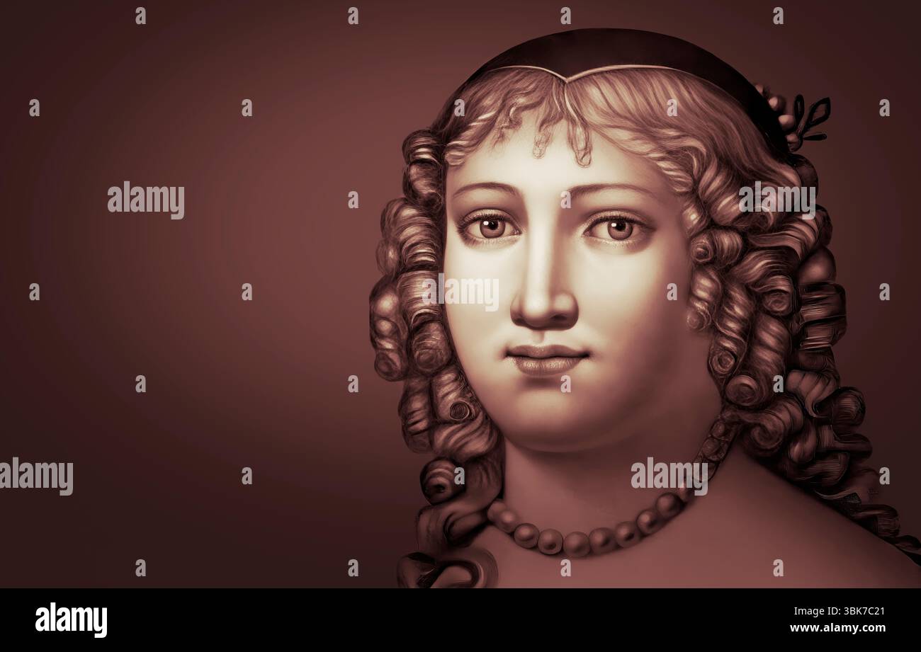 Marie de Rabutin-Chantal, marquise de Sévigné, également connue sous le nom de Madame de Sévigné ou Madame de Sévigné, aristocrate française, éditée numériquement Banque D'Images