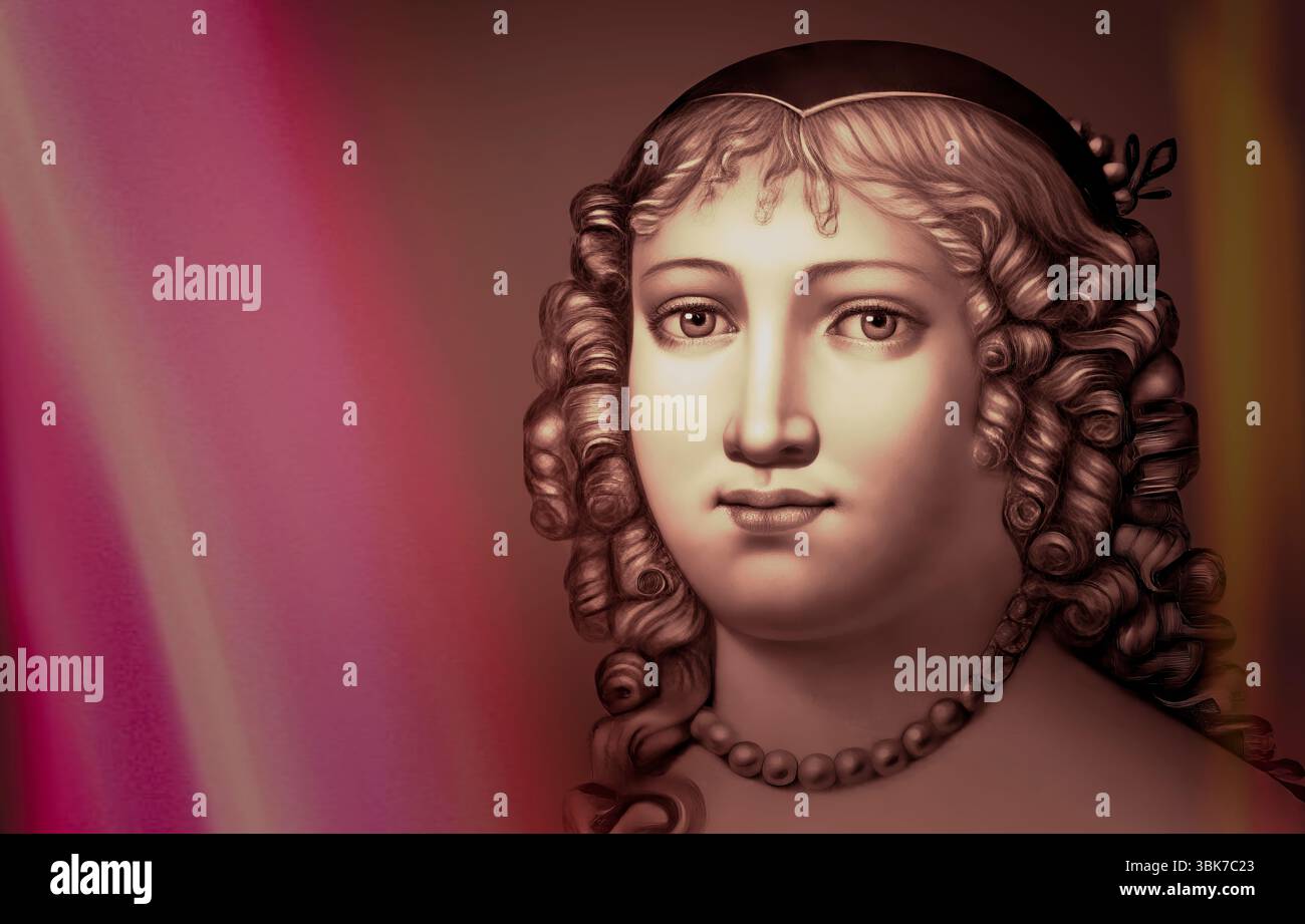 Marie de Rabutin-Chantal, marquise de Sévigné, également connue sous le nom de Madame de Sévigné ou Madame de Sévigné, aristocrate française, éditée numériquement Banque D'Images