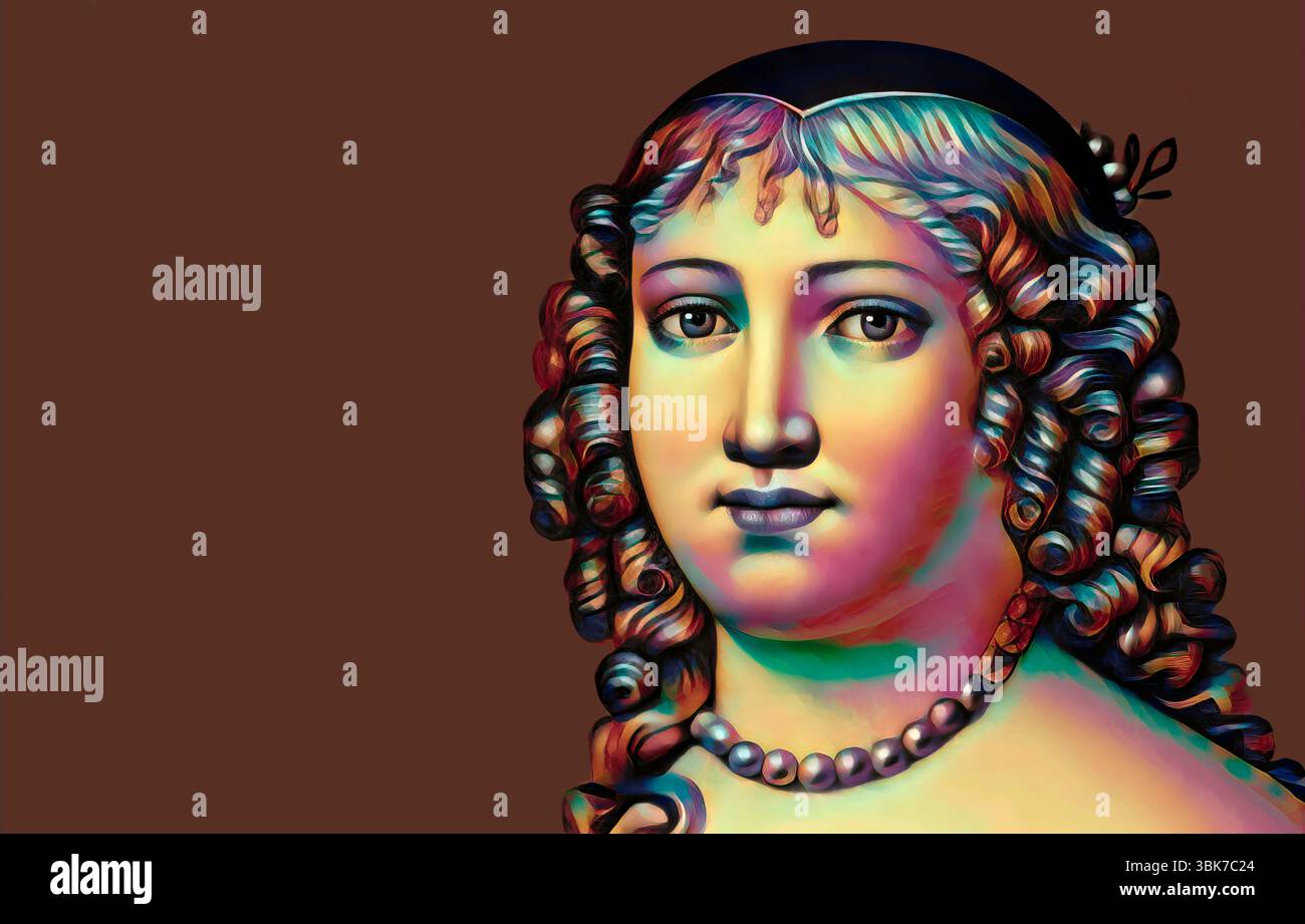 Marie de Rabutin-Chantal, marquise de Sévigné, également connue sous le nom de Madame de Sévigné ou Madame de Sévigné, aristocrate française, éditée numériquement Banque D'Images