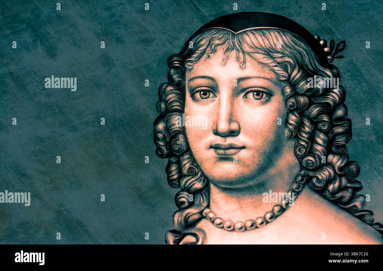 Marie de Rabutin-Chantal, marquise de Sévigné, également connue sous le nom de Madame de Sévigné ou Madame de Sévigné, aristocrate française, éditée numériquement Banque D'Images