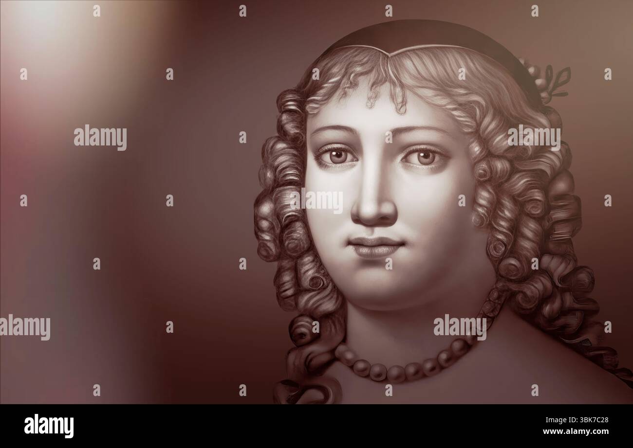 Marie de Rabutin-Chantal, marquise de Sévigné, également connue sous le nom de Madame de Sévigné ou Madame de Sévigné, aristocrate française, éditée numériquement Banque D'Images