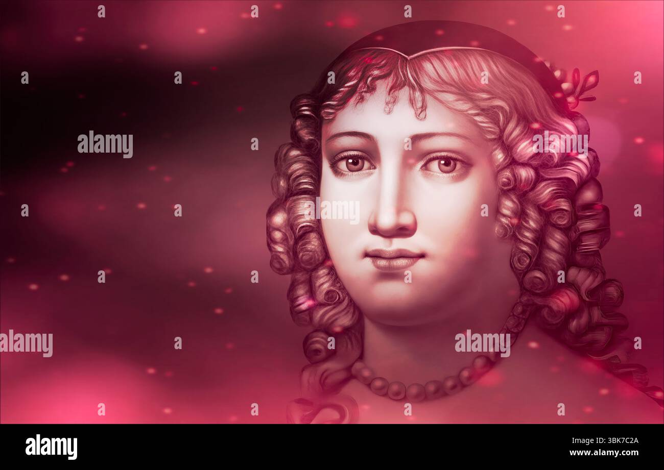 Marie de Rabutin-Chantal, marquise de Sévigné, également connue sous le nom de Madame de Sévigné ou Madame de Sévigné, aristocrate française, éditée numériquement Banque D'Images