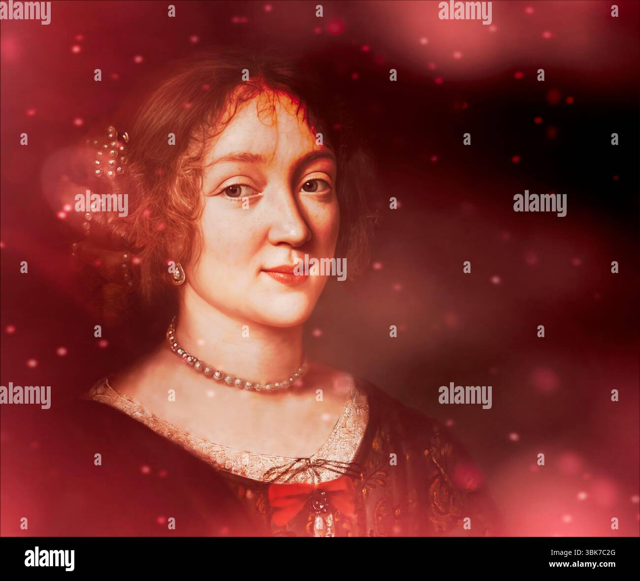 Marie de Rabutin-Chantal, marquise de Sévigné, également connue sous le nom de Madame de Sévigné ou Madame de Sévigné, aristocrate française, éditée numériquement Banque D'Images