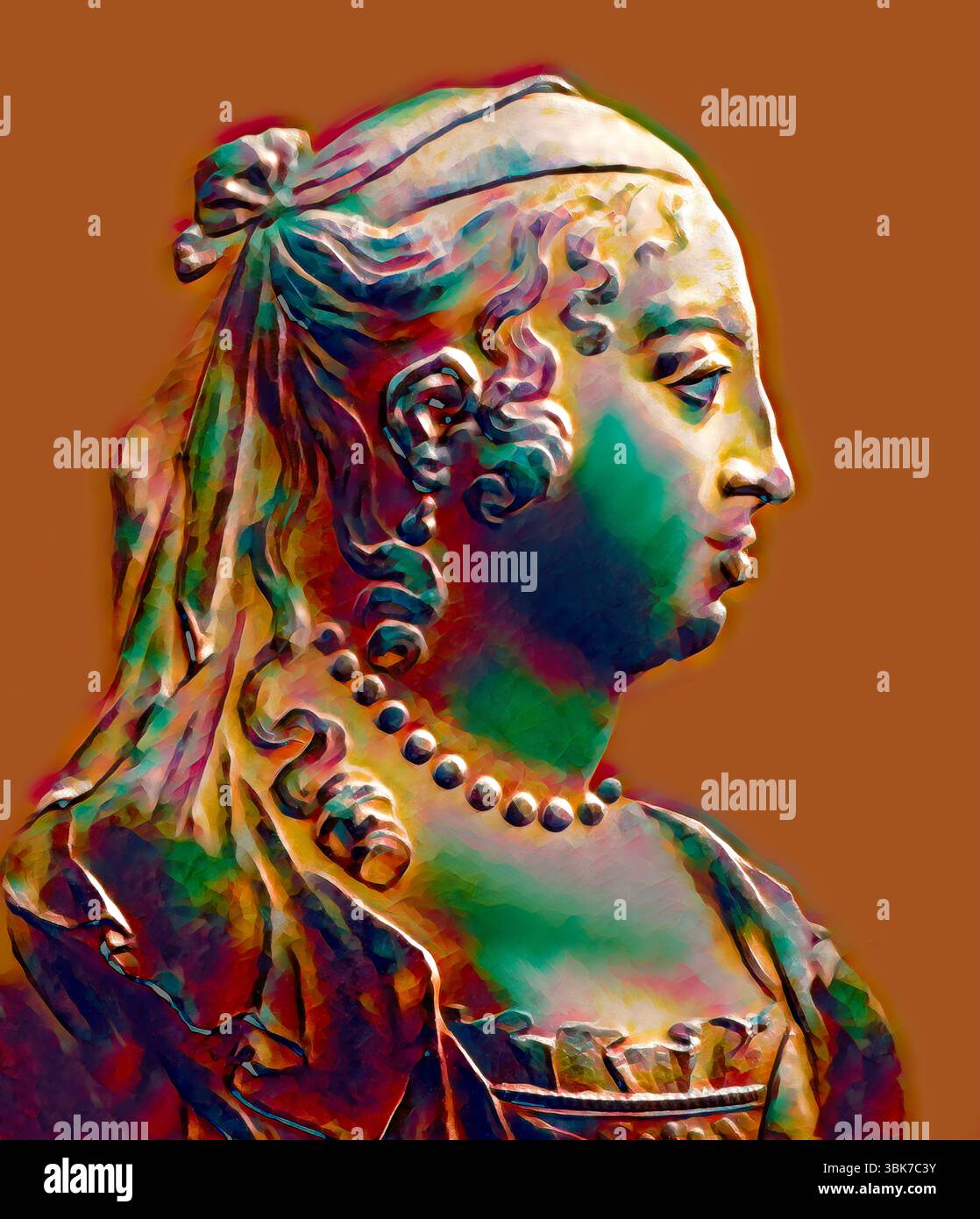 Marie de Rabutin-Chantal, marquise de Sévigné, également connue sous le nom de Madame de Sévigné ou Madame de Sévigné, aristocrate française, éditée numériquement Banque D'Images