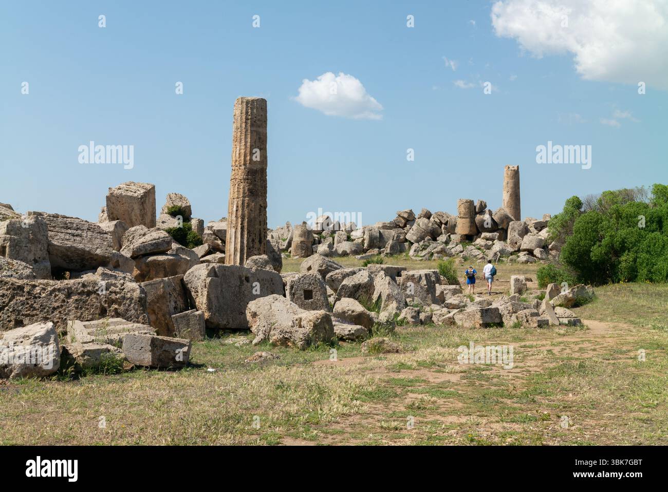 Italie, Sicile : Selinunte, ruines grecques et romaines Banque D'Images