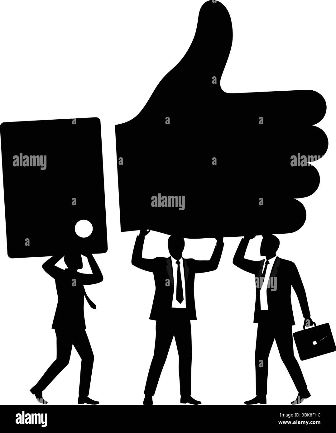 Silhouette de réunion d'affaires avec présentation dans la salle de conseil de bureau Illustration de Vecteur