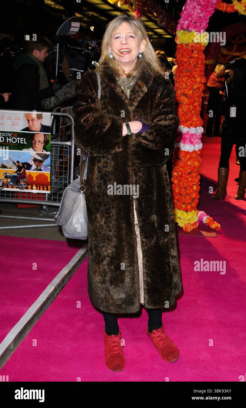 Deborah Moggach lors de la première mondiale de 'The Best Exotic Marigold Hotel' qui s'est tenue au Curzon Mayfair à Londres, le 7 février 2012 Banque D'Images