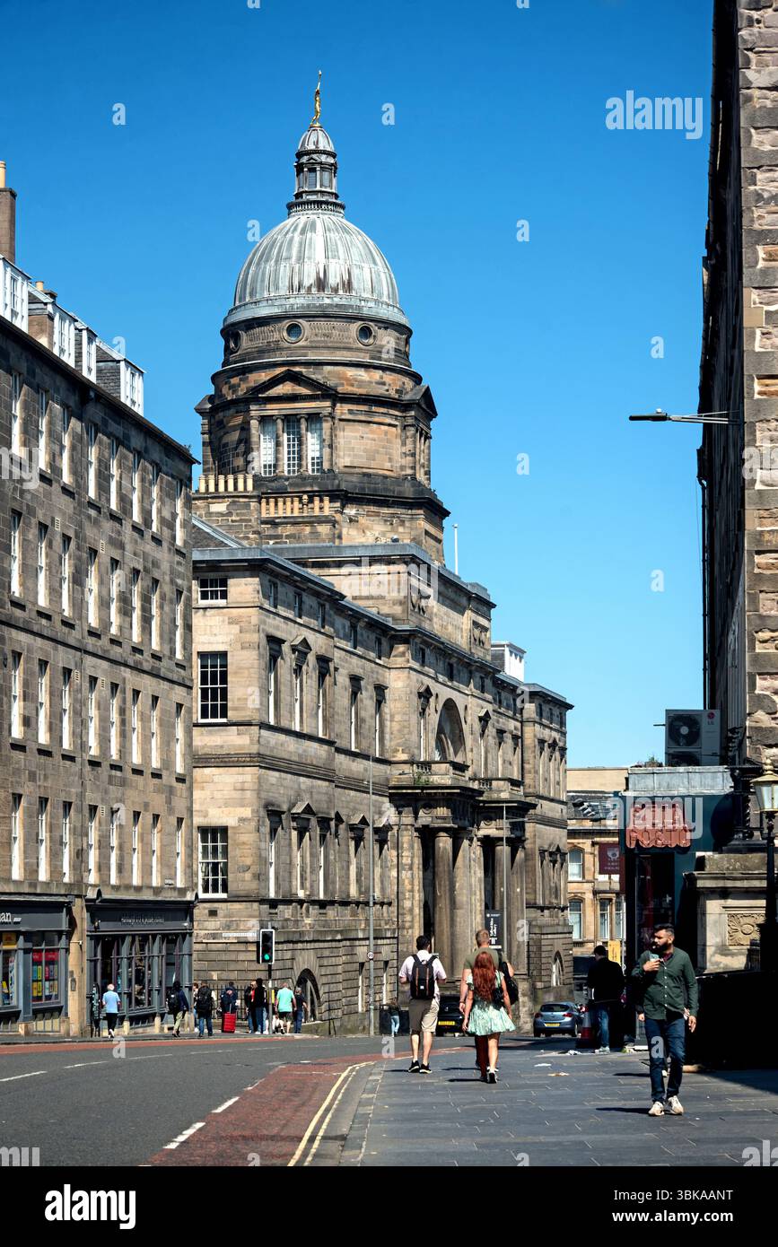 Dôme et façade du Old College de l'Université d'Edimbourg sur South Bridge, Edimbourg, Écosse, Royaume-Uni. Banque D'Images Dôme et façade du Old College de l'Université d'Edimbourg sur South Bridge, Edimbourg, Écosse, Royaume-Uni. Banque D'Images