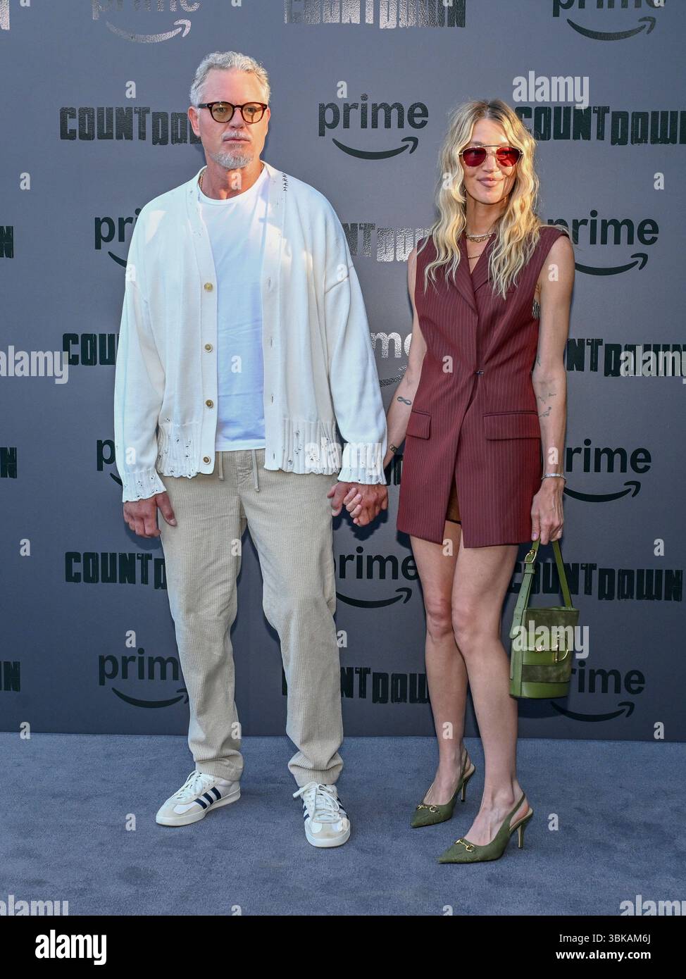 18 juin 2025, Hollywood, Californie, États-Unis : Eric Dane et Janell Shirtcliff assistent à la première à Los Angeles de « Countdown » de Prime Video (Credit image : © Billy Bennight/ZUMA Press Wire) USAGE ÉDITORIAL SEULEMENT ! Non destiné à UN USAGE commercial ! Banque D'Images