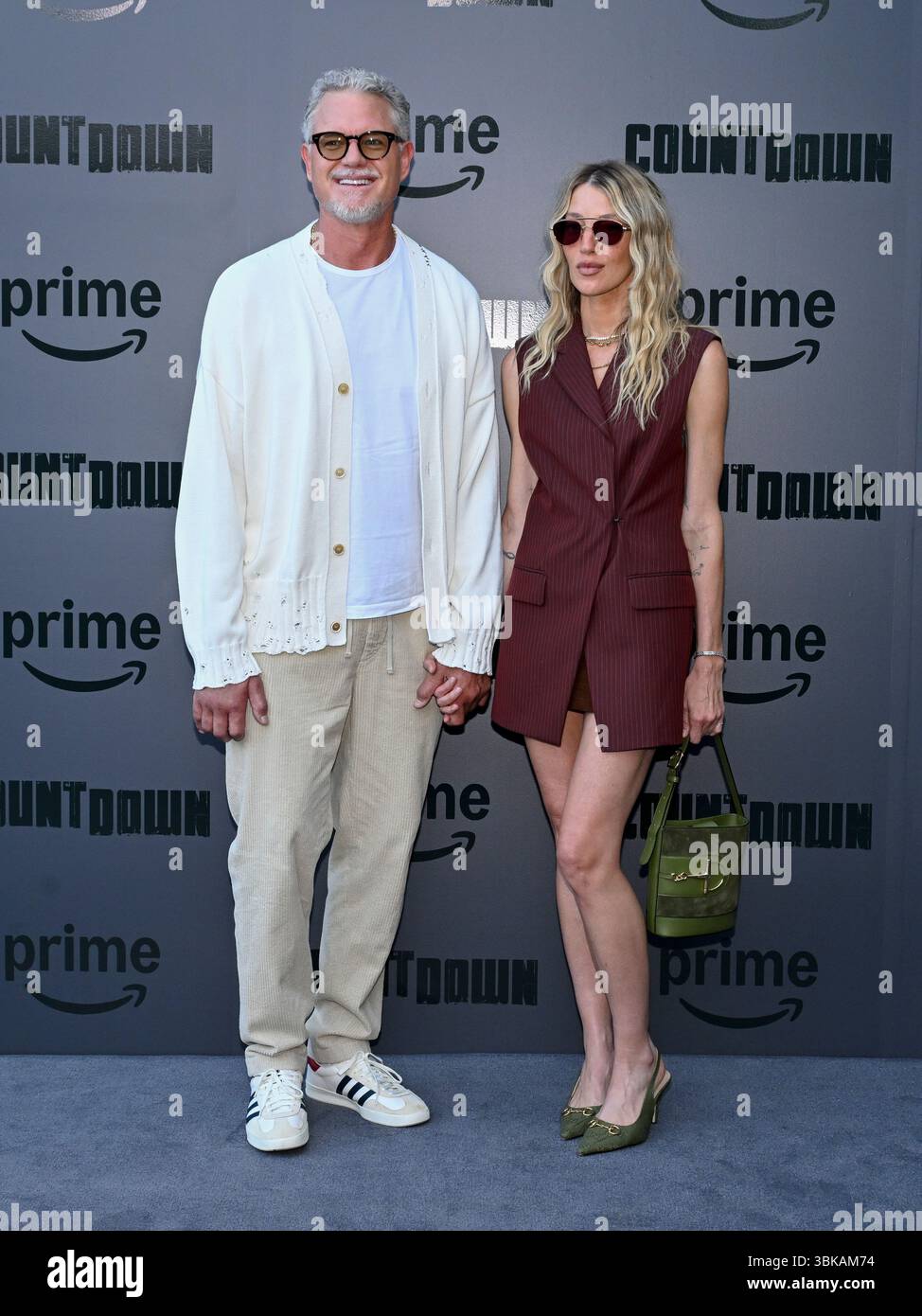 18 juin 2025, Hollywood, Californie, États-Unis : Eric Dane et Janell Shirtcliff assistent à la première à Los Angeles de « Countdown » de Prime Video (Credit image : © Billy Bennight/ZUMA Press Wire) USAGE ÉDITORIAL SEULEMENT ! Non destiné à UN USAGE commercial ! Banque D'Images