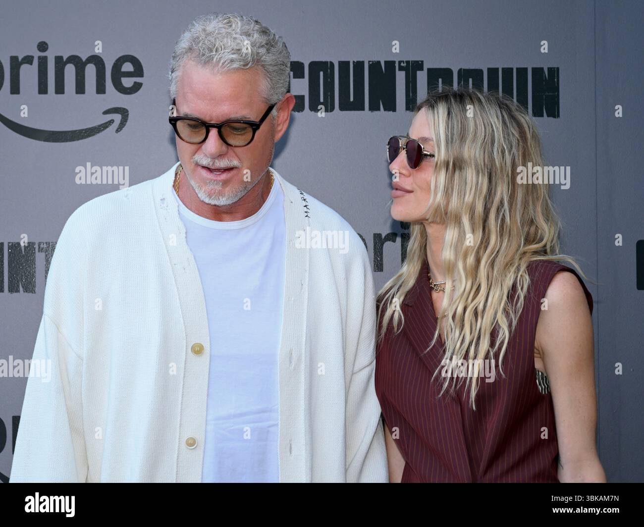 18 juin 2025, Hollywood, Californie, États-Unis : Eric Dane et Janell Shirtcliff assistent à la première à Los Angeles de « Countdown » de Prime Video (Credit image : © Billy Bennight/ZUMA Press Wire) USAGE ÉDITORIAL SEULEMENT ! Non destiné à UN USAGE commercial ! Banque D'Images