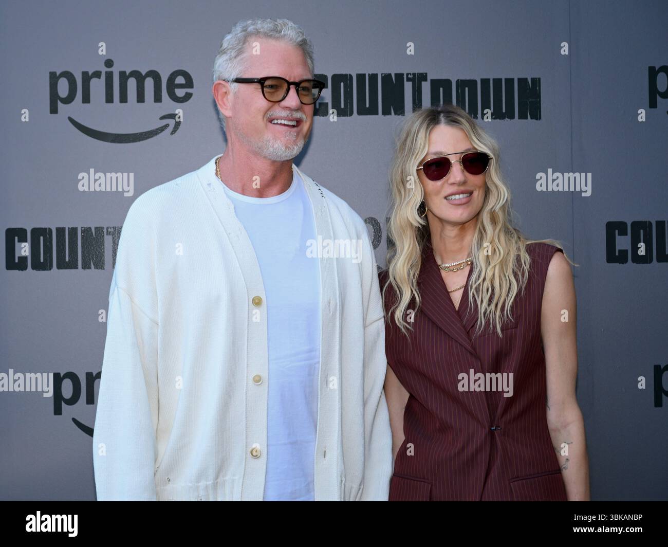 18 juin 2025, Hollywood, Californie, États-Unis : Eric Dane et Janell Shirtcliff assistent à la première à Los Angeles de « Countdown » de Prime Video (Credit image : © Billy Bennight/ZUMA Press Wire) USAGE ÉDITORIAL SEULEMENT ! Non destiné à UN USAGE commercial ! Banque D'Images