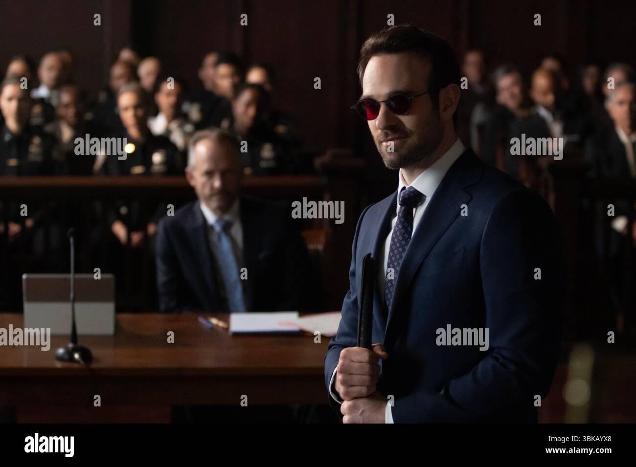Daredevil : Born Again (2025-) Daredevil/Matt Murdock (Charlie Cox) *Filmstill - usage éditorial seulement* Voir instructions spéciales. Image CAP/UFS fournie Banque D'Images
