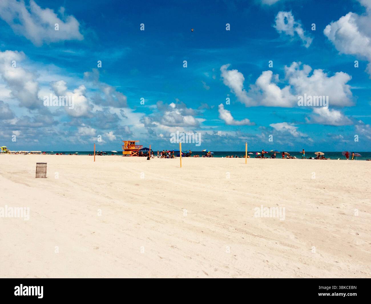 Miami Beach et tour de sauveteurs, Floride Banque D'Images