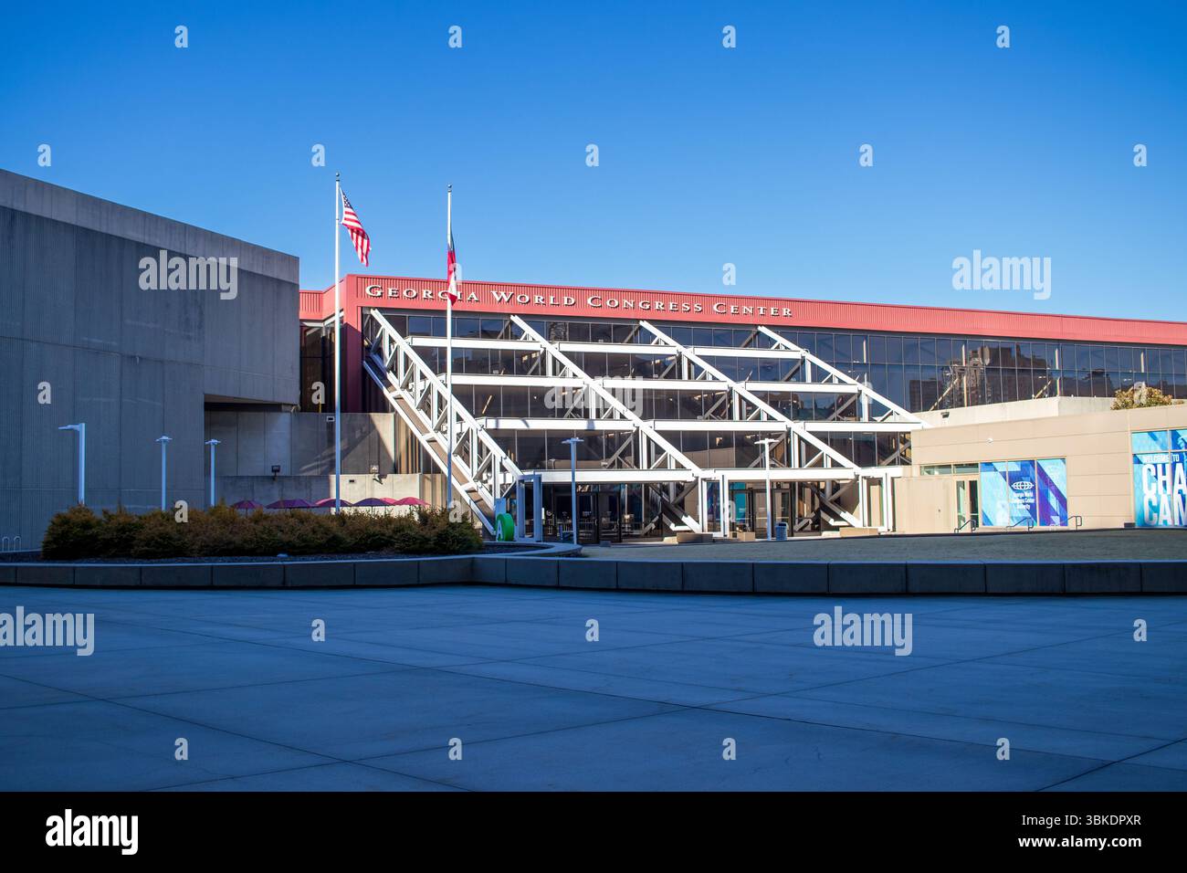 Atlanta, Géorgie - 18 janvier 2021 : vue du Georgia World Congress Center Banque D'Images