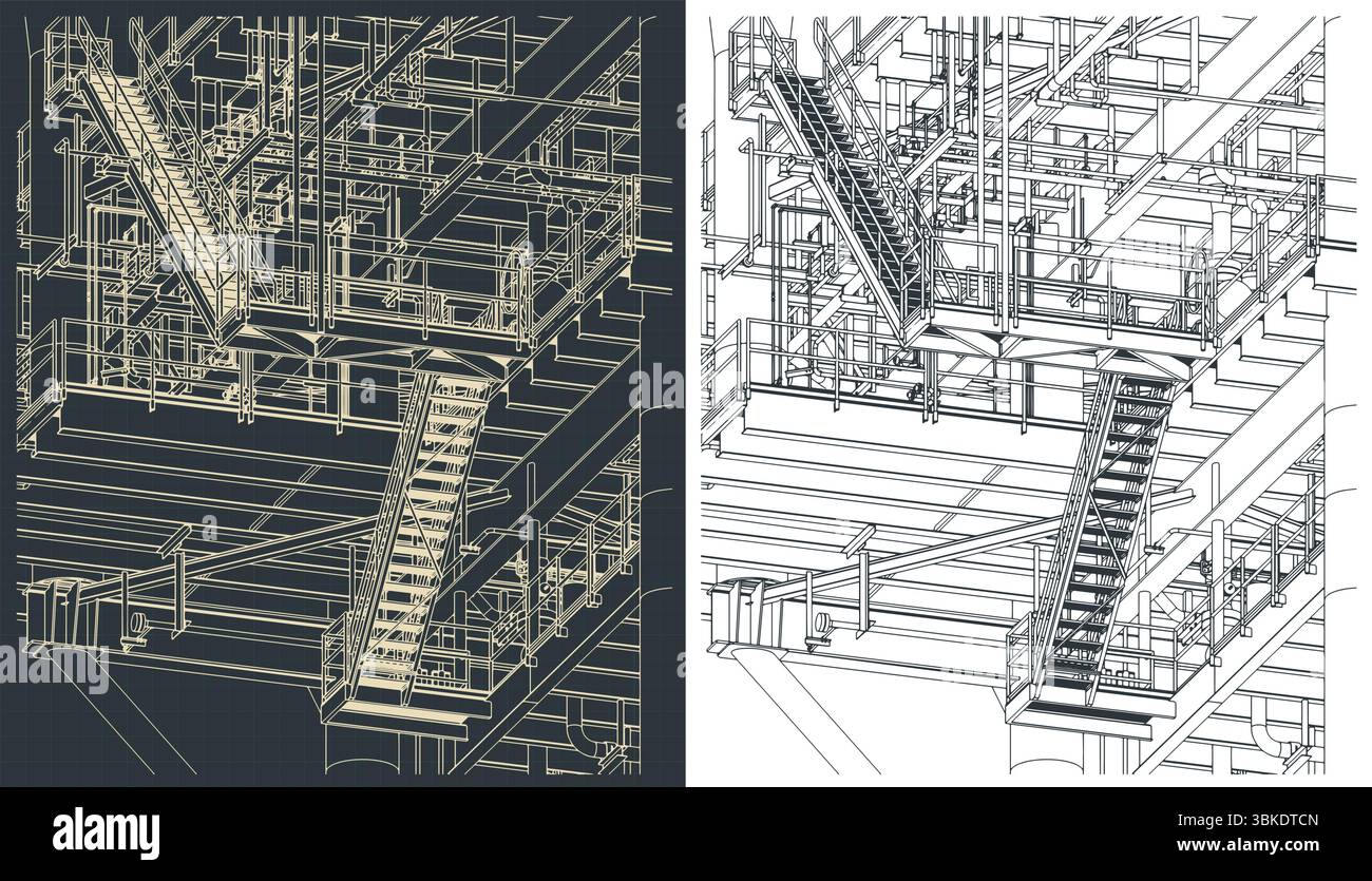 Structures métalliques de la plate-forme offshore pour la production de pétrole et de gaz dessins isométriques gros plan illustrations vectorielles stylisées Illustration de Vecteur