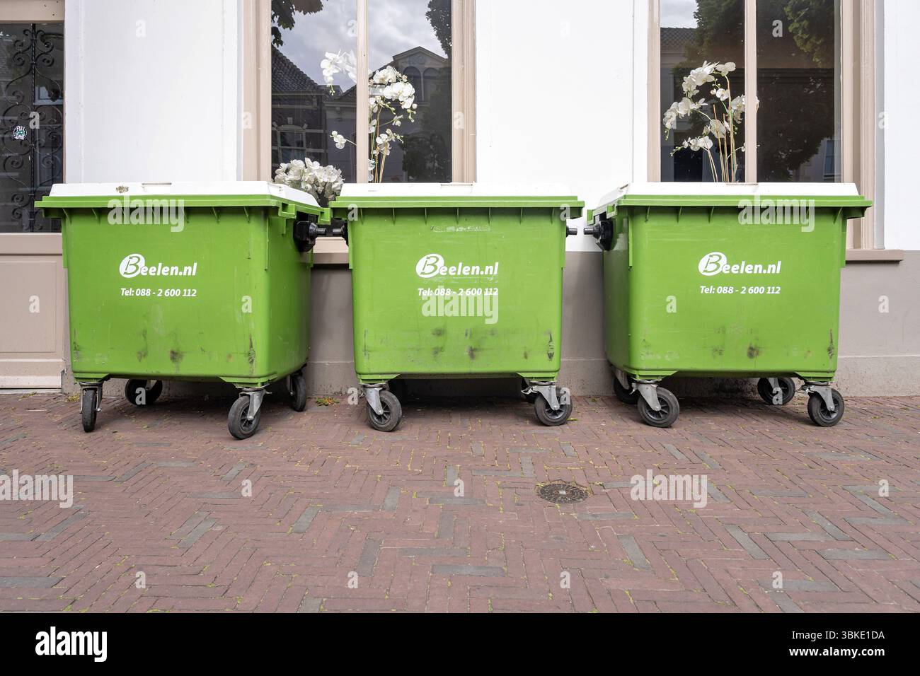 Conteneurs à déchets Beelen Banque D'Images