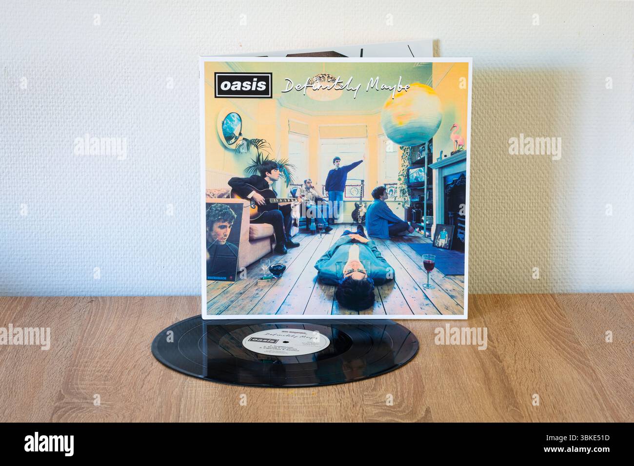 Enregistrement tiré de l'album ¨Definitety Maybe¨, du groupe de rock britannique Oasis. Banque D'Images